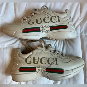 Gucci Rhyton Shoes. Size UK 36 or US 6. Ivory leather.